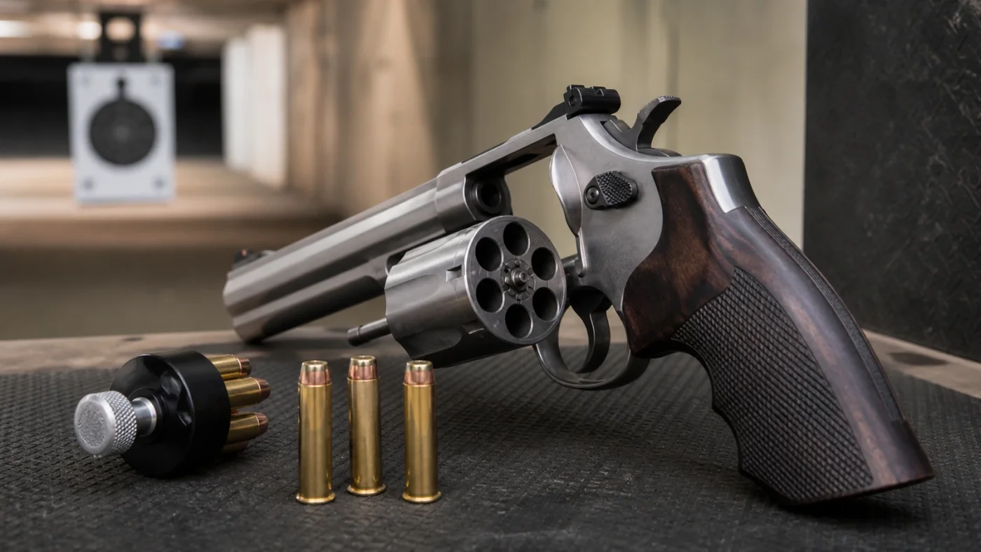 Cartouches de calibre .44 Magnum et revolver à canon long