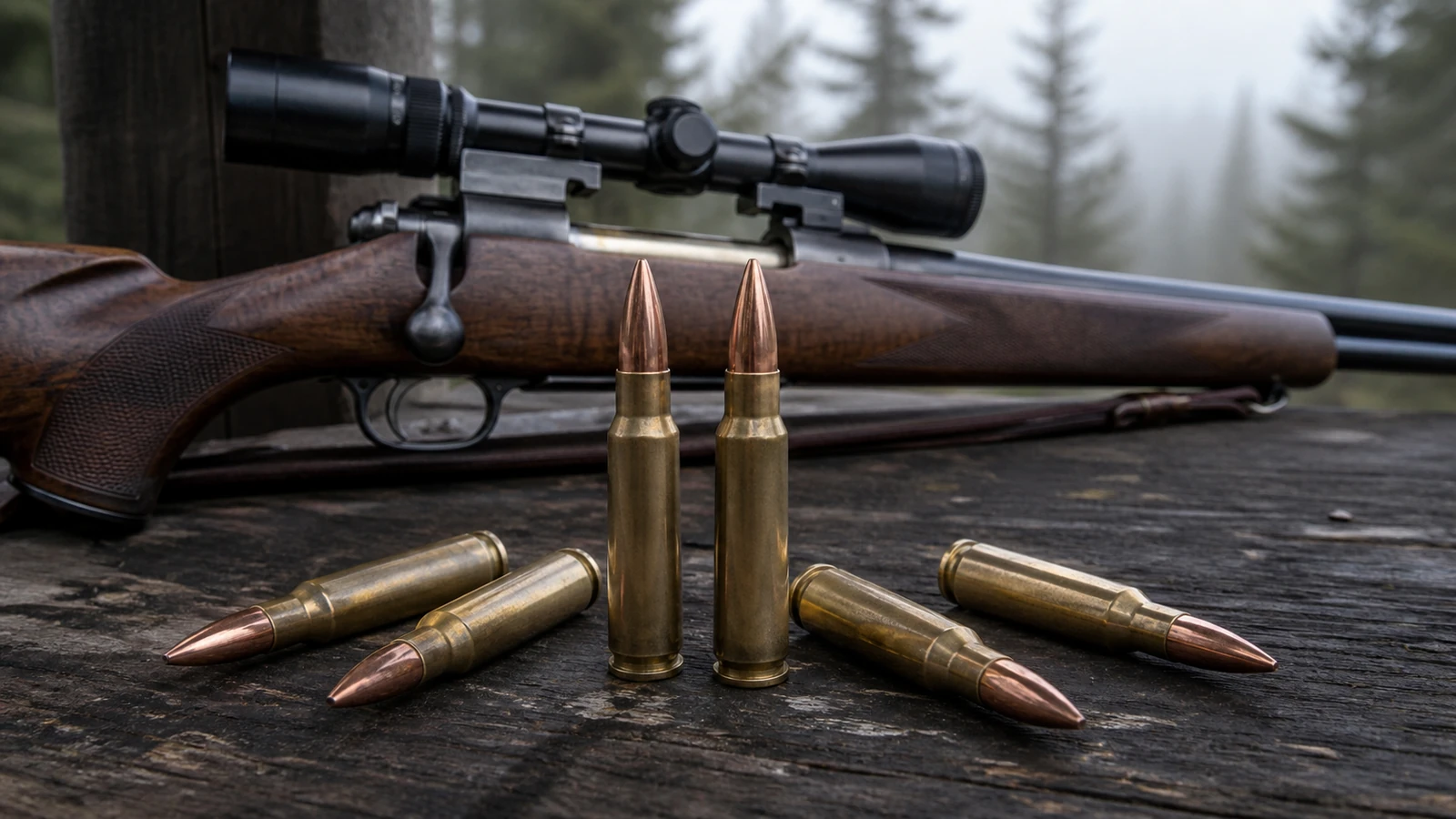 Cartouche 338 Winchester Magnum a etui a ceinture