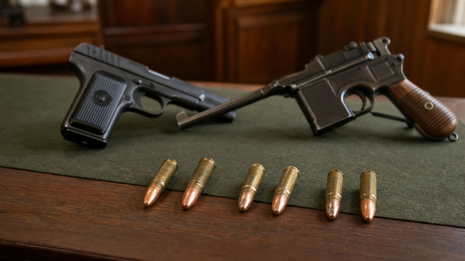 Pistolet Tokarev TT-33 en calibre 7,62x25