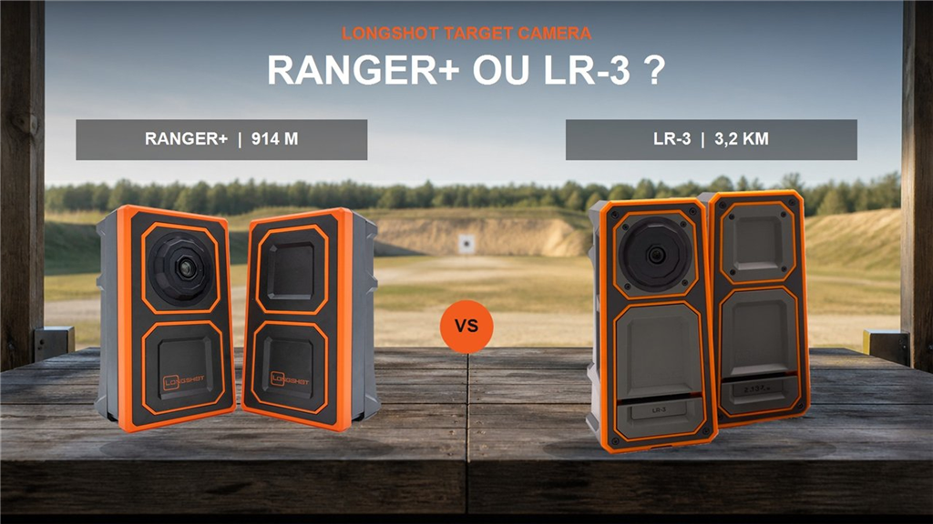 Comparatif LONGSHOT Ranger+ et LR-3 avec les photos officielles des deux caméras de cible