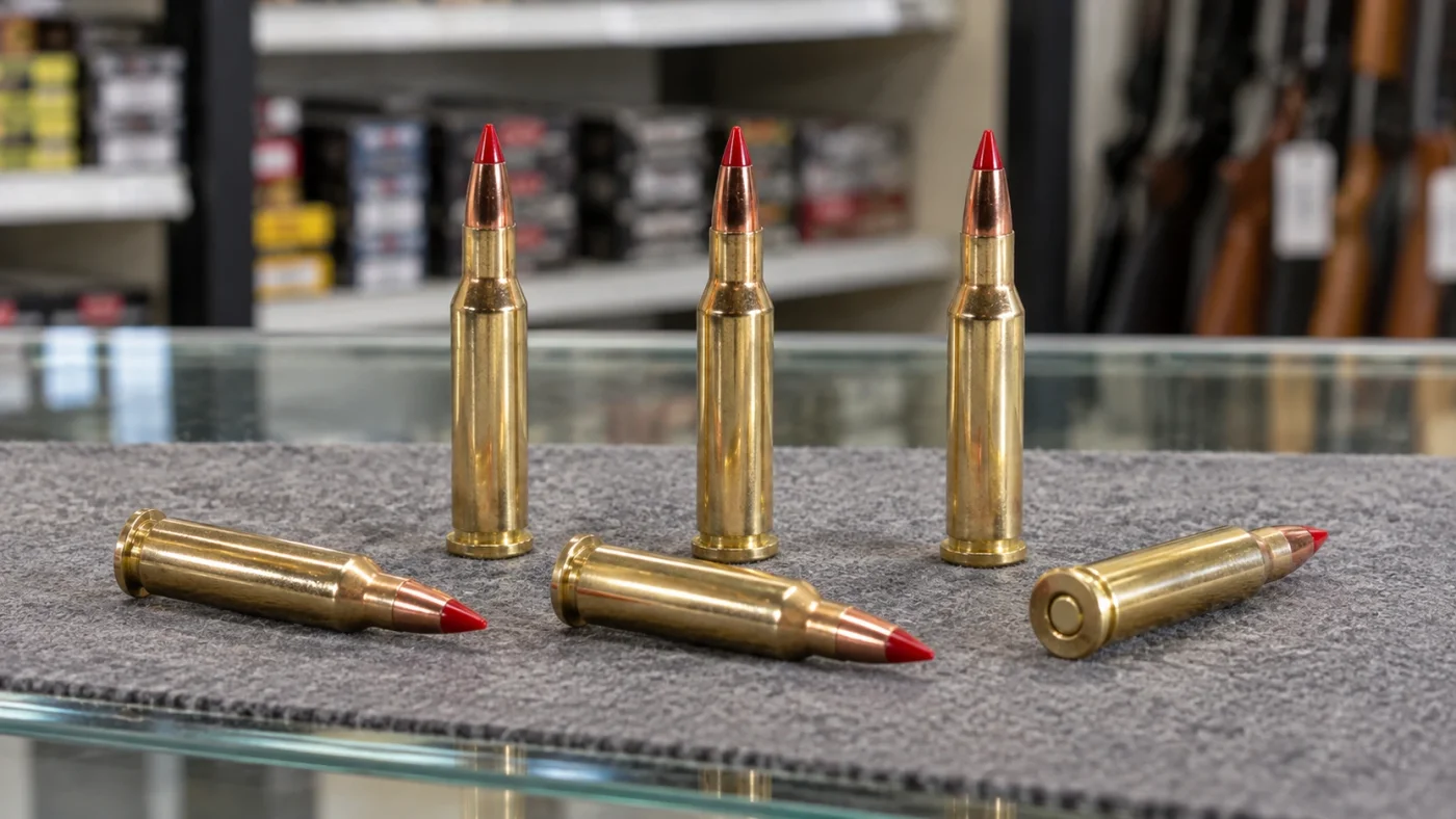 Cartouche de .17 Hornet, calibre varmint à percussion centrale