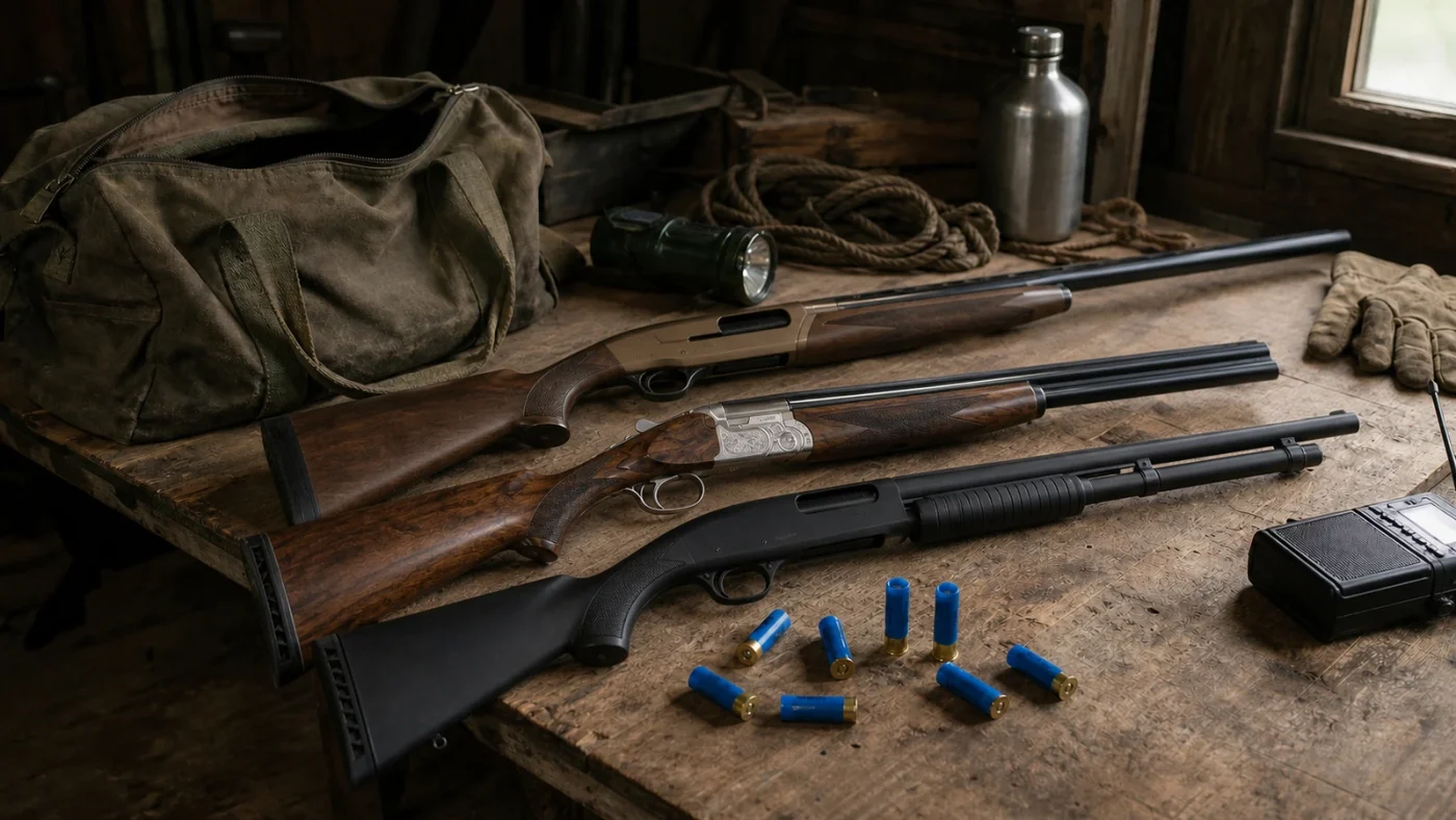 Fusils de chasse en calibre 12 avec cartouches 12/70