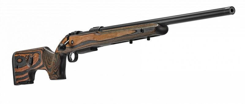 CZ 600 Range vue trois quarts crosse lamellee busc reglable sans outil boitier acier entraxe Remington 700