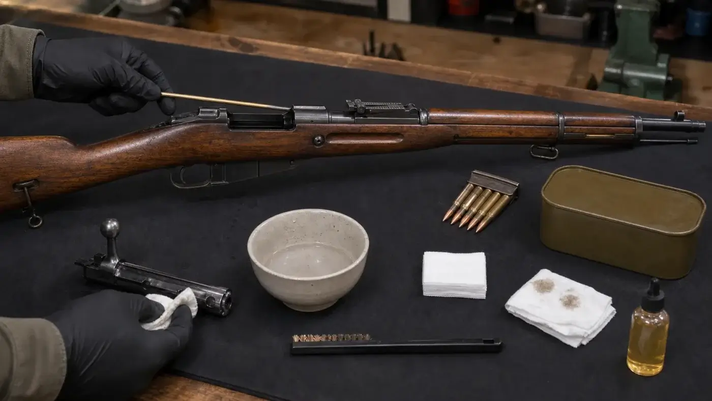 Nettoyage d’un Mosin-Nagant après utilisation de munitions militaires corrosives