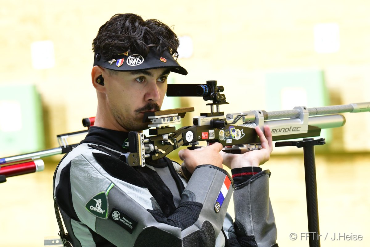 Lucas Kryzs à la carabine à air comprimé au Caire le 9 octobre 2026, photo d’illustration